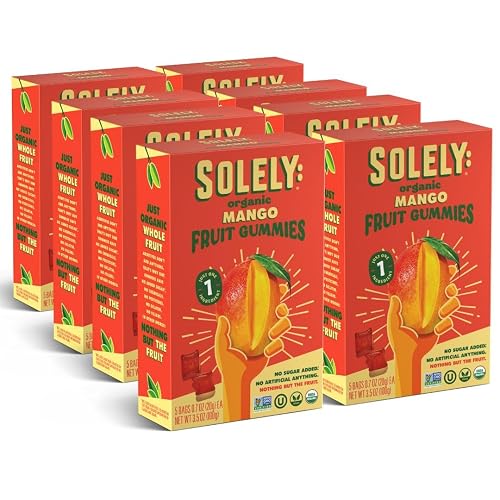 SOLELY有机芒果软糖 8盒装 健康零食