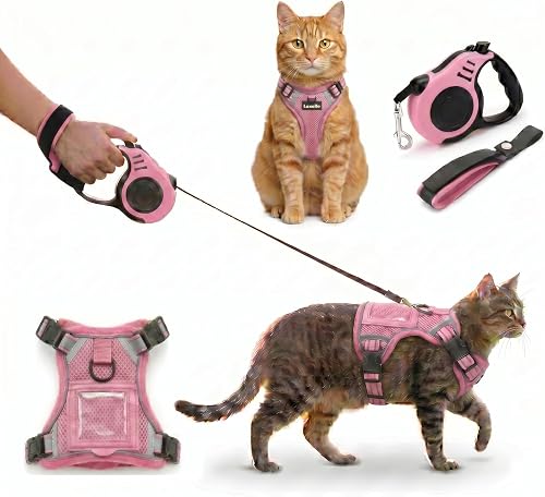 Luxelle防逃猫胸背带+牵引绳 反光透气