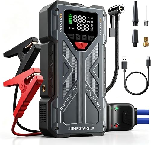 Jump Starter 4000A 12V 汽车应急启动电源 150PSI 充气泵