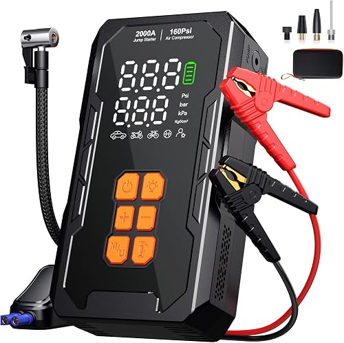 Jump Starter 12V 汽车应急启动电源 160PSI 充气泵