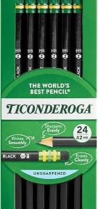 Ticonderoga 铅笔 2HB 软芯 24支装