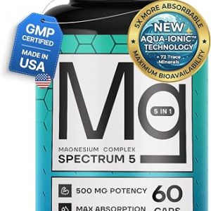 818hR9J7wNL._AC_SL500_-1 Spectrum 5 Magnesium 5合1复合镁 500mg 72种微量元素