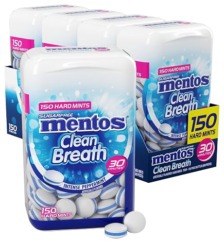 Mentos薄荷硬糖 150粒装4瓶