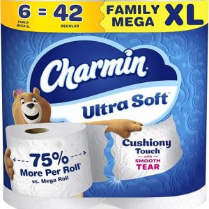 81uhorFRExL._AC_SL500_ Charmin Ultra Soft 超柔厕纸 6卷=42卷