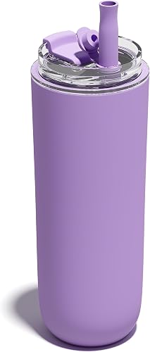 16oz Insulated 保温咖啡杯 带吸管