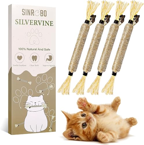 4支银藤猫棒 洁齿磨牙玩具